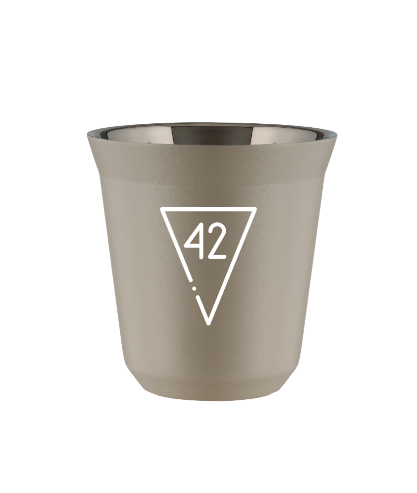 Kubek 80 ml BEŻOWY "42 (biały)"