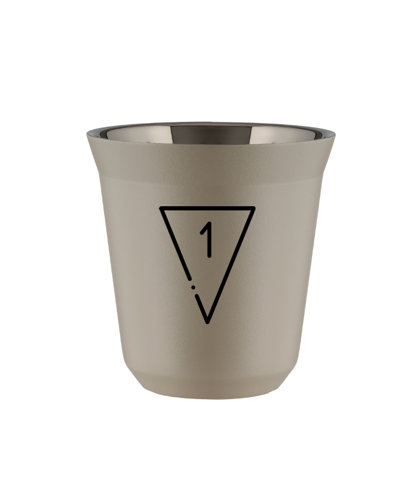 Kubek 80 ml BEŻOWY "1"