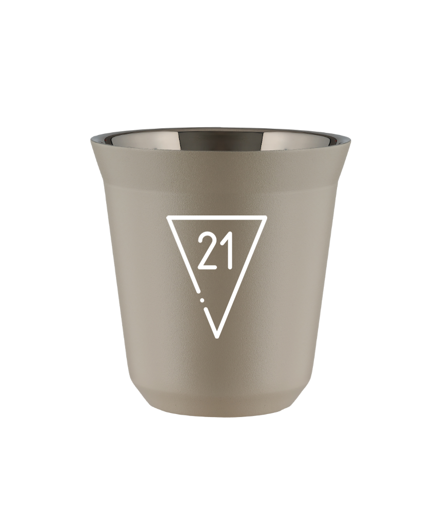 Kubek 80 ml BEŻOWY "21 (biały)"
