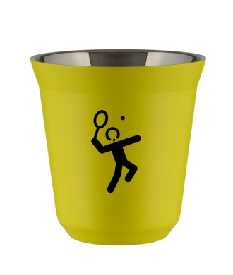 Kubek canary yellow 80 ml, TENIS 2 (czarny)