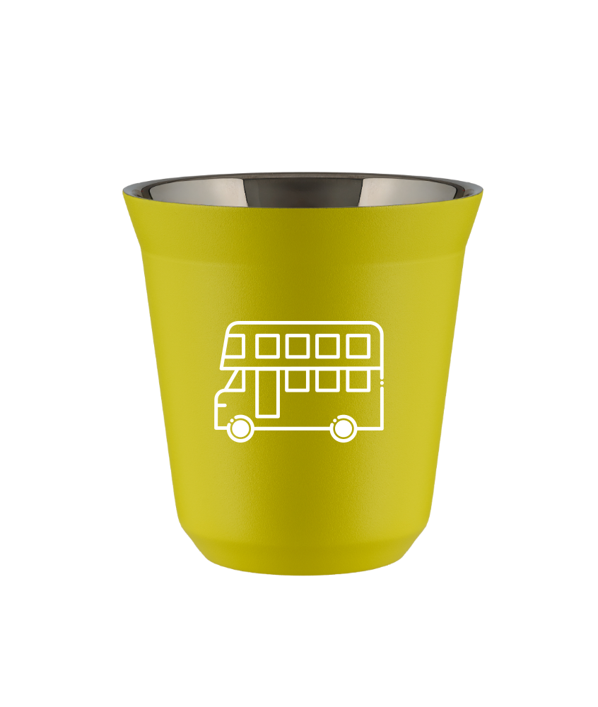 Kubek canary yellow 80 ml, AUTOBUS (bialy) kubek termiczny na kawe | 65,00 zł