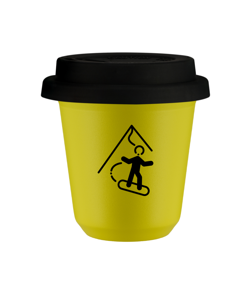 Kubek canary yellow 80 ml, SNOWBOARD (czarny) z pokrywka czarna kubek termiczny na kawe | 70,00 zł Kubek canary yellow 80 ml, SNOWBOARD (czarny) z pokrywka czarna kubek termiczny na kawe | 70,00 zł