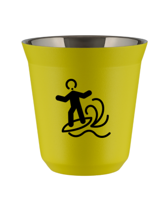Kubek canary yellow 80 ml, WINDSURFING (czarny)