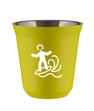 Kubek canary yellow 80 ml, WINDSURFING (bialy)