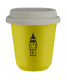 Kubek canary yellow 80 ml, BIG BEN z pokrywka biala kubek termiczny na kawe | 70,00 zł