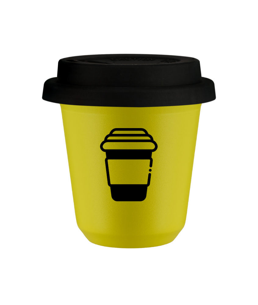 Kubek canary yellow 80 ml, KUBEK z pokrywka czarna kubek termiczny na kawe | 70,00 zł Kubek canary yellow 80 ml, KUBEK z pokrywka czarna kubek termiczny na kawe | 70,00 zł