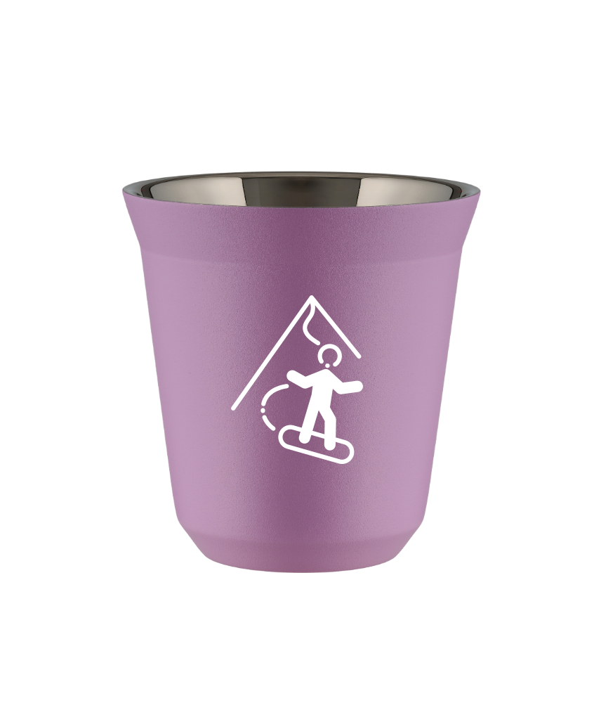 Kubek 80 ml LILIOWY "Snowboard (biały)"