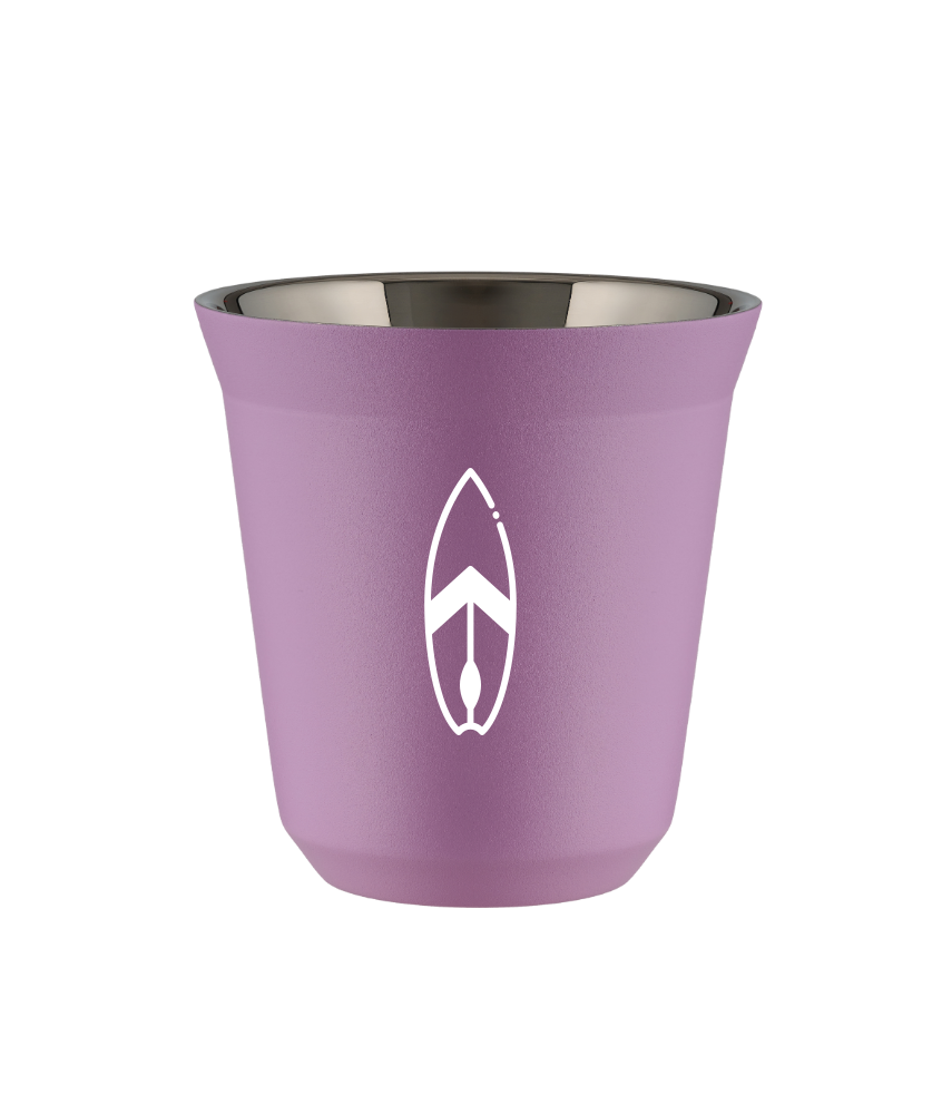 Kubek 80 ml LILIOWY "Deska (biały)"