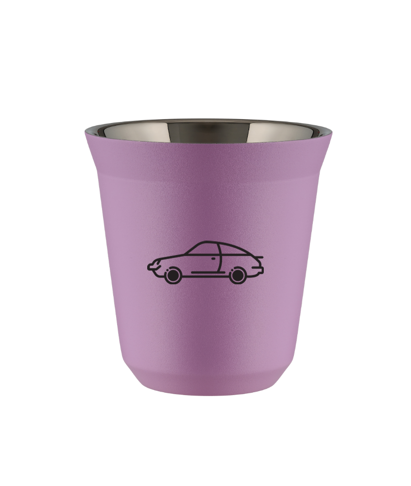 Kubek 80 ml LILIOWY "Samochód (czarny)"