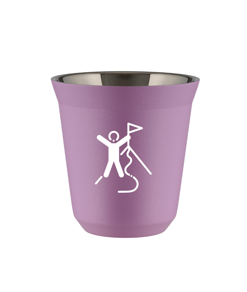 Kubek 80 ml LILIOWY "Wspinaczka 1 (biały)"