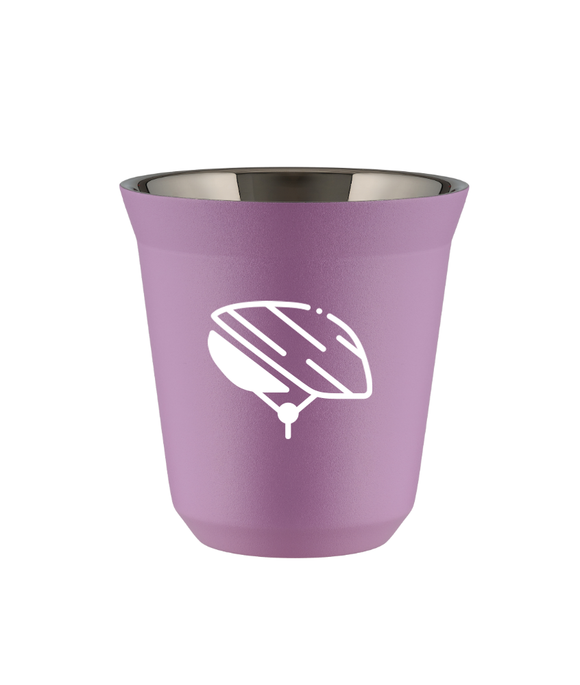 Kubek 80 ml LILIOWY "Kask (biały)"