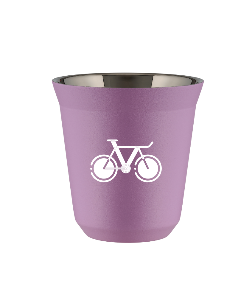 Kubek 80 ml LILIOWY "Rower 1 (biały)"