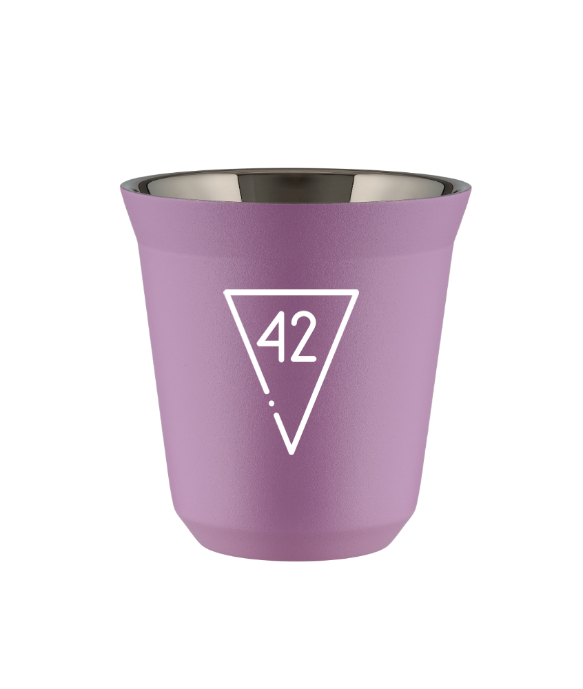 Kubek 80 ml LILIOWY "42 (biały)"