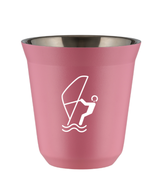 Kubek hot pink 80 ml, SPORTY WODNE (bialy)