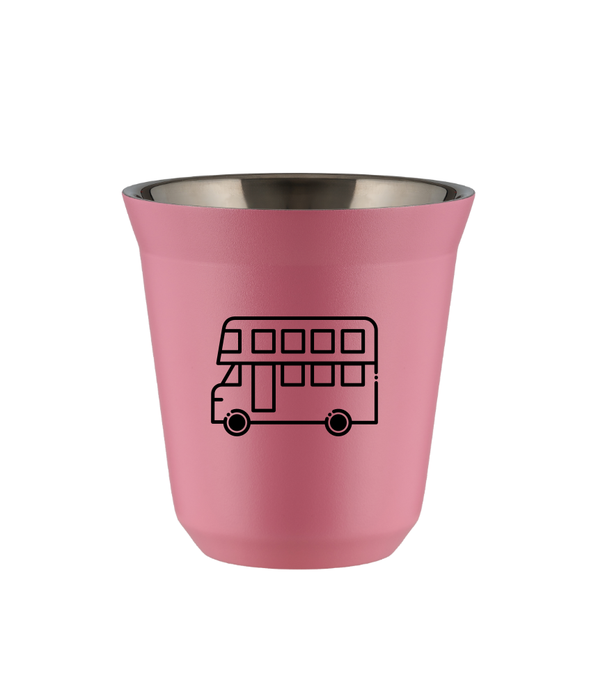 Kubek 80 ml RÓŻOWY "Autobus"
