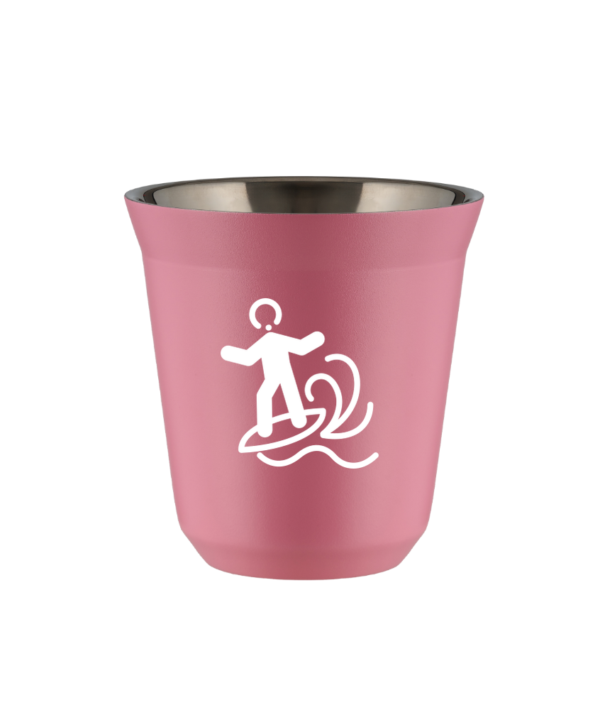 Kubek 80 ml RÓŻOWY "Windsurfing (biały)"