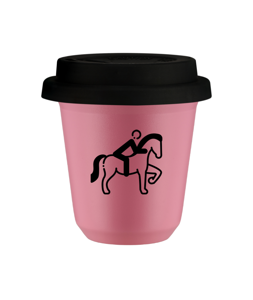 Kubek hot pink 80 ml, JEZDZIECTWO 2 (czarny) z pokrywka czarna kubek termiczny na kawe | 70,00 zł Kubek hot pink 80 ml, JEZDZIECTWO 2 (czarny) z pokrywka czarna kubek termiczny na kawe | 70,00 zł