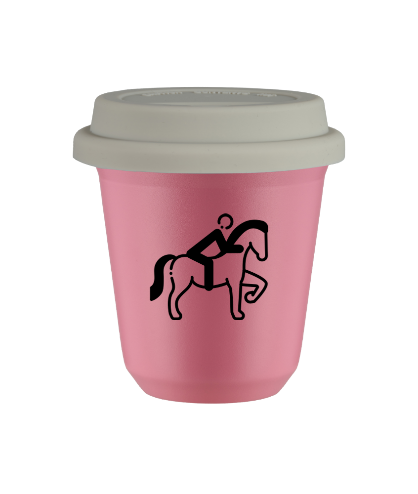 Kubek hot pink 80 ml, JEZDZIECTWO 2 (czarny) z pokrywka biala kubek termiczny na kawe | 70,00 zł Kubek hot pink 80 ml, JEZDZIECTWO 2 (czarny) z pokrywka biala kubek termiczny na kawe | 70,00 zł