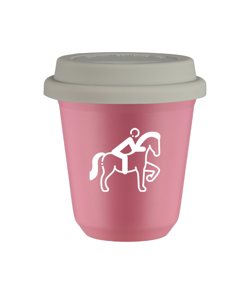 Kubek hot pink 80 ml, JEZDZIECTWO 2 (bialy) z pokrywka biala kubek termiczny na kawe | 70,00 zł Kubek hot pink 80 ml, JEZDZIECTWO 2 (bialy) z pokrywka biala kubek termiczny na kawe | 70,00 zł