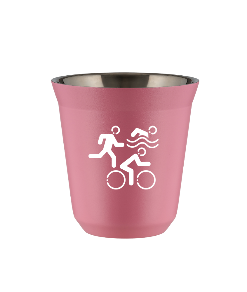 Kubek hot pink 80 ml, SPORTY (bialy) kubek termiczny na kawe | 65,00 zł
