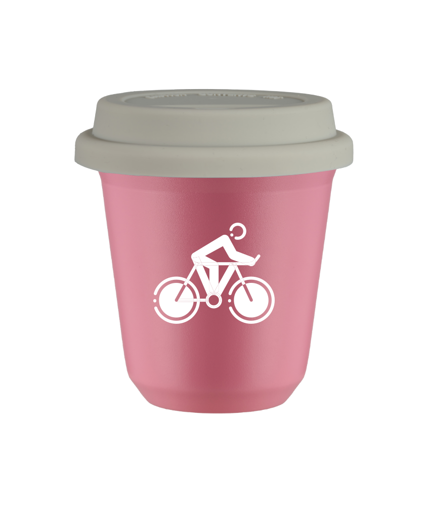 Kubek hot pink 80 ml, KOLARSTWO 2 (bialy) z pokrywka biala kubek termiczny na kawe | 70,00 zł Kubek hot pink 80 ml, KOLARSTWO 2 (bialy) z pokrywka biala kubek termiczny na kawe | 70,00 zł