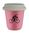 Kubek hot pink 80 ml, KOLARSTWO 3 z pokrywka biala kubek termiczny na kawe | 70,00 zł