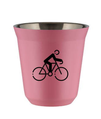 Kubek hot pink 80 ml, KOLARSTWO 3 (czarny)