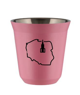 Kubek hot pink 80 ml, POLSKA