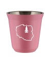 Kubek hot pink 80 ml, POLSKA (bialy) kubek termiczny na kawe | 65,00 zł