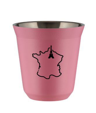 Kubek hot pink 80 ml, FRANCJA (czarny)