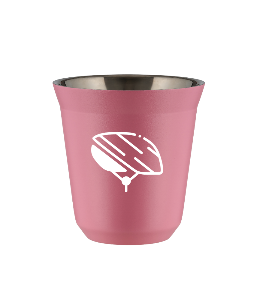 Kubek hot pink 80 ml, KASK (bialy) kubek termiczny na kawe | 65,00 zł Kubek hot pink 80 ml, KASK (bialy) kubek termiczny na kawe | 65,00 zł