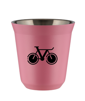 Kubek hot pink 80 ml, ROWER 1 (czarny)