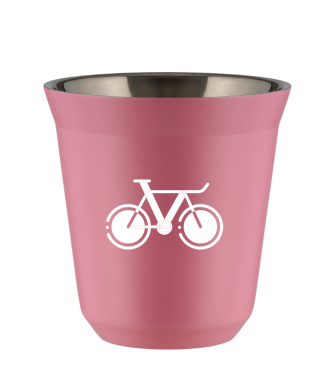 Kubek hot pink 80 ml, ROWER 1 (bialy)