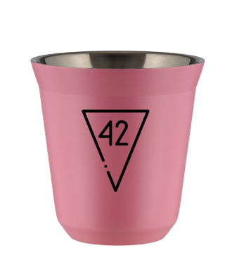 Kubek hot pink 80 ml, 42 (czarny)