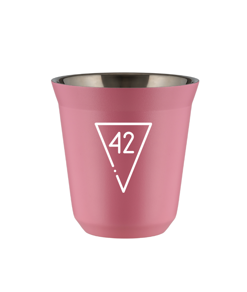 Kubek hot pink 80 ml, 42 (bialy) kubek termiczny na kawe | 65,00 zł Kubek hot pink 80 ml, 42 (bialy) kubek termiczny na kawe | 65,00 zł