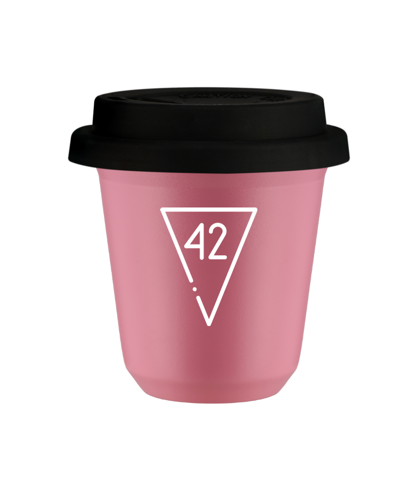 Kubek hot pink 80 ml, 42 (bialy) z pokrywka czarna kubek termiczny na kawe | 70,00 zł Kubek hot pink 80 ml, 42 (bialy) z pokrywka czarna kubek termiczny na kawe | 70,00 zł