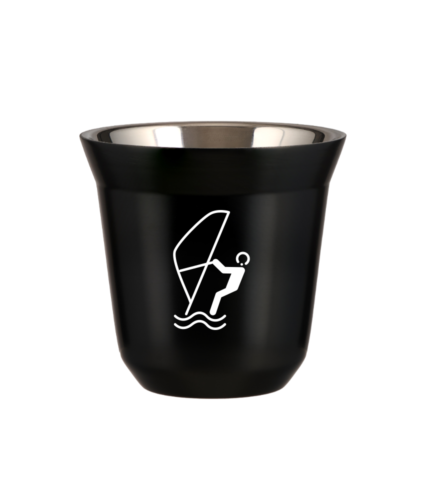 Kubek czarny 150 ml, SPORTY WODNE (bialy) kubek termiczny na kawe | 85,00 zł