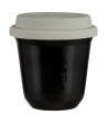 Kubek czarny 150 ml, NARCIARSTWO (czarny) z pokrywka biala kubek termiczny na kawe | 85,00 zł