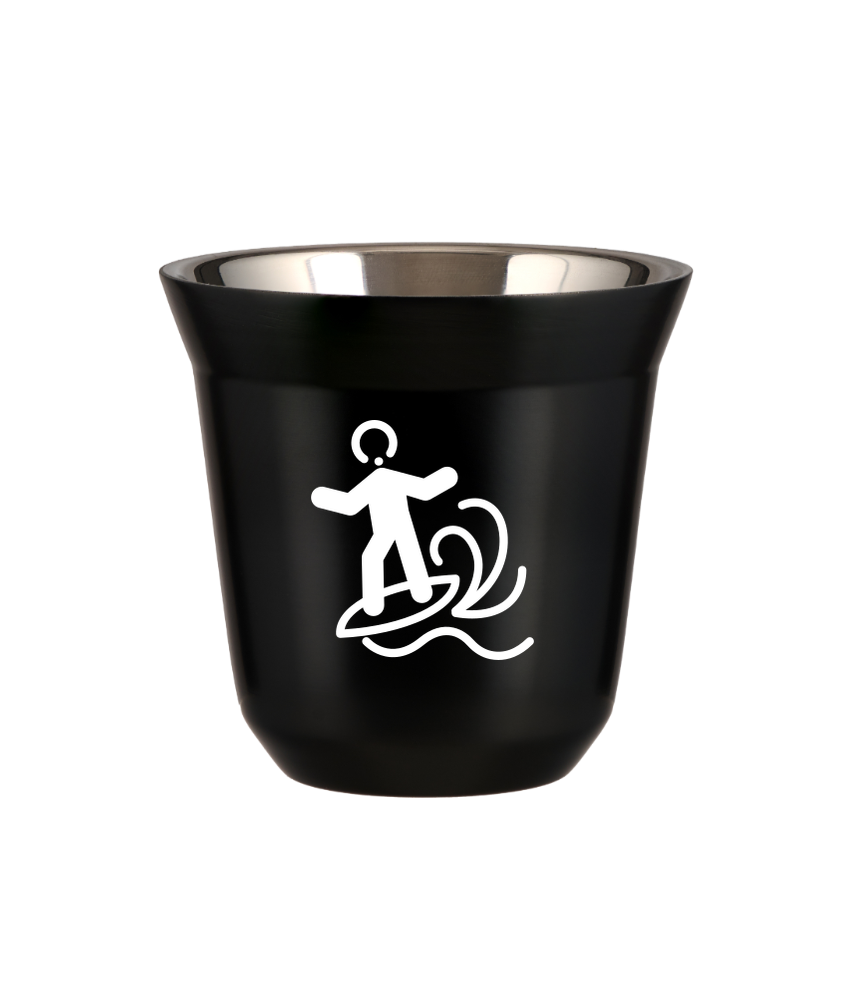 Kubek czarny 150 ml, WINDSURFING (bialy) kubek termiczny na kawe | 85,00 zł