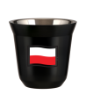 Kubek czarny 150 ml, FLAGA POLSKI (czarny) kubek termiczny na kawe | 85,00 zł