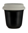 Kubek czarny 150 ml, KOLARSTWO 1 (czarny) z pokrywka biala kubek termiczny na kawe | 85,00 zł