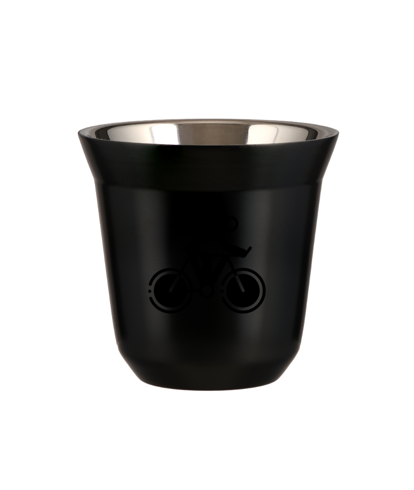 Kubek czarny 150 ml, KOLARSTWO 2 kubek termiczny na kawe | 85,00 zł Kubek czarny 150 ml, KOLARSTWO 2 kubek termiczny na kawe | 85,00 zł