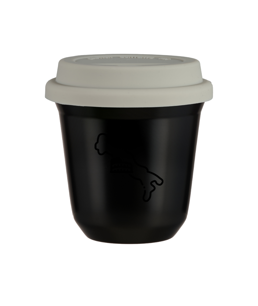 Kubek czarny 150 ml, WLOCHY z pokrywka biala kubek termiczny na kawe | 85,00 zł Kubek czarny 150 ml, WLOCHY z pokrywka biala kubek termiczny na kawe | 85,00 zł