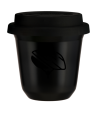 Kubek czarny 150 ml, KASK z pokrywka czarna kubek termiczny na kawe | 85,00 zł