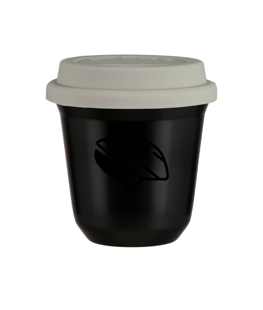 Kubek czarny 150 ml, KASK z pokrywka biala kubek termiczny na kawe | 85,00 zł Kubek czarny 150 ml, KASK z pokrywka biala kubek termiczny na kawe | 85,00 zł