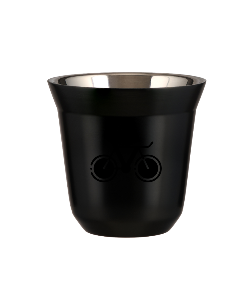 Kubek czarny 150 ml, ROWER 1 (czarny) kubek termiczny na kawe | 85,00 zł