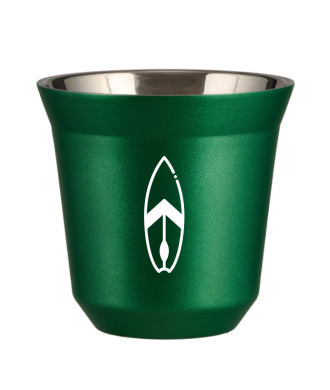 Kubek 150 ml ZIELONY METALIC "Deska (biały)" Kubek 150 ml ZIELONY METALIC "Deska (biały)"