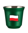 Kubek zielony 150 ml, FLAGA POLSKI kubek termiczny na kawe | 85,00 zł