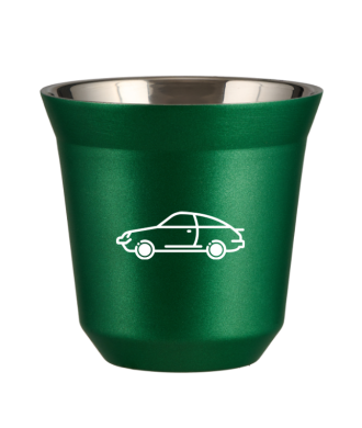 Kubek 150 ml ZIELONY METALIC "Samochód (biały)" Kubek 150 ml ZIELONY METALIC "Samochód (biały)"