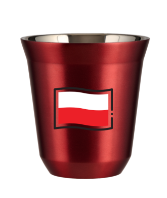 Kubek czerwony 150 ml, FLAGA POLSKI